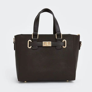 Sac à main à bandoulière zippé tendance en PU de haute qualité pour femme, doublure en toile, prix d'usine, avec logo personnalisé - Product Image 1