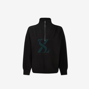 Ensemble de survêtement polaire à demi-fermeture à glissière avec logo personnalisé grandes tailles sweat-shirt d'hiver à la mode pantalon de survêtement lavé pour le confort du printemps - Product Image 4