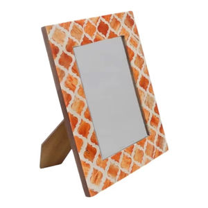 Top Selling Custom MDF <b>Photo</b> <b>Frame</b> Classic Natural Bone Inlay <b>Love</b> Style Polished Rectangular Shape for Home Decoration Craft - Product Image 1