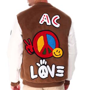 Men Custom Color Logo Paisley Embroidery Retro <b>Jackets</b> Baseball Letterman Varsity <b>Jackets</b> Wholesale - Product Image 4