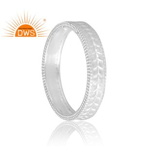 แหวนเงินแท้ 925 ดีไซน์ทันสมัย กำลังเป็นที่นิยม สำหรับผู้หญิง เครื่องประดับสั่งทำพิเศษ ของขวัญสำหรับเธอ ผู้ผลิตเครื่องประดับอินเดีย - Product Image 2