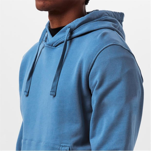 Pull à capuche unisexe avec logo personnalisé Sweat à capuche décontracté en coton uni Sweat à capuche streetwear surdimensionné - Product Image 5