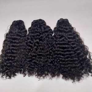 Vente en gros d'extensions de cheveux humains indiens vierges bruts exportation d'usine perruque fermetures en dentelle faisceaux de trame haute qualité colorant en machine capable - Product Image 4