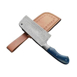 Juego de cuchillos de carnicero inteligentes de estilo japonés de acero al carbono hechos a mano, cuero de corte vegetal personalizado ecológico de alta calidad - Product Image 1