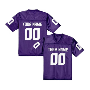 2025 Jersey uniforme de equipo de fútbol americano logotipos cosidos camisas bordadas ropa deportiva juvenil alternativa - Product Image 6