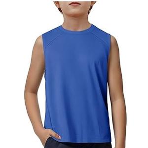 Hot <b>Sale</b> Sleeveless Tank Tops <b>for</b> Youth Boys Custom Color OEM Cotton Round Neck Streetwear Tank Top Vest Singlets Breathable - Product Image 6