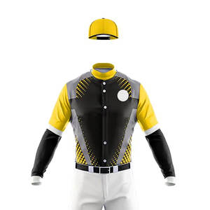 Nouveaux vêtements personnalisés pour sports d'équipe Uniforme de baseball de haute qualité à manches courtes en couleurs unies et tailles disponibles - Product Image 4