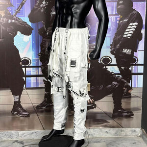 กางเกงจ็อกเกอร์ผ้าแคนวาสพิมพ์ลายคุณภาพสูงสำหรับผู้ชาย เอวยางยืด ทรงหลวม น้ำหนักเบา เหมาะสำหรับฤดูร้อน - Product Image 3