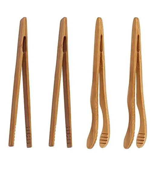 Pinces à nourriture en bois de conception merveilleuse accessoires de mariage et de bar bonne conception pinces en bois d'acacia vente chaude