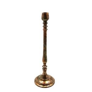 Bougeoir conique en métal fini rustique le plus vendu pour la décoration de maison et de mariage en vrac fait main personnalisé - Product Image 1