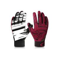 Guantes de Fútbol Americano Personalizados al por Mayor de Alta Calidad Hoserz International para Receptores Juveniles con Servicio OEM