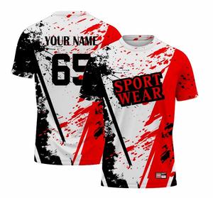 Hombres Poliéster Personalizar Sublimado Club Jersey Venta al por mayor Sublimación Impresión personalizada Hombres Sublimado Camiseta - Product Image 1