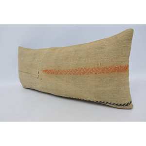 Almohada de lana estampada Vintage bohemia de lujo 16x36 pulgadas acento decorativo estilo tejido portátil para ropa de cama y vacaciones de Navidad - Product Image 4