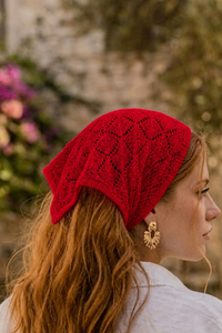 Bandana en tricot pour femme, foulard doux style crochet, bandeau pour cheveux - Product Image 4