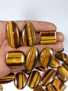 Natural <b>Tiger</b> <b>Eye</b> Cabochon Polished Loose Gemstone Bulk Cabochon Hand Polished Wholesale Semi Precious Gemstone Cabs - Product Image 3