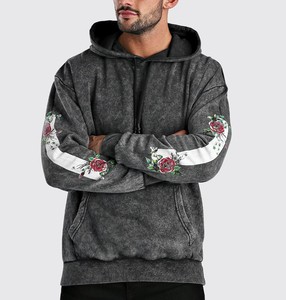 Sweats à capuche pour hommes personnalisés, 100% coton, streetwear, sweat à capuche thermique surdimensionné, vintage, poids lourd, 500 g/m², sweats à capuche délavés à l'acide pour homme - Product Image 1