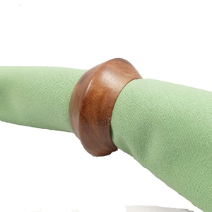 Fantaisie naturel élégant look porte-rond de serviette en bois maison fêtes de mariage restaurant table à manger accessoire porte-papier de soie - Product Image 5