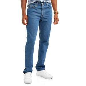 Jeans droits pour hommes, vente chaude 2025, jeans décontractés, grande taille, pantalon en denim extensible pour hommes, fabriqué au Pakistan, service OEM - Product Image 1