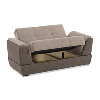 Sofá Cama Inflable Plegable de Tela, Estilo Europeo Moderno y Lujoso, con Almacenamiento, Multifuncional, para Sala de Estar, Dormitorio, Hotel