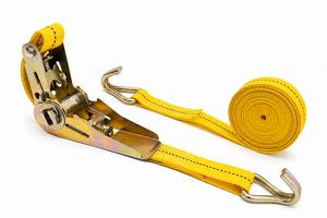 Sangle de fixation à cliquet Provina 25 mm en polyester avec poignée à crochet plat, durable, 3 m, 1000 kg, pour cargaison sécurisée RS251000YJ - Product Image 2