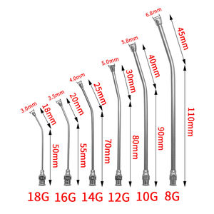 Jeringa Veterinaria Curva Reutilizable de Acero Inoxidable para Aves, Aguja de Alimentación para Loros, Pollos, Palomas y Gorriones - Product Image 5