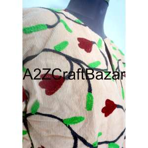 Veste courte d'hiver pour femmes, style chic, brodée, en cotrise, vente en gros, mode traditionnelle, vêtements d'extérieur pour femmes - Product Image 3