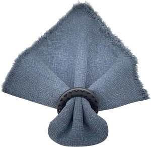 Boho Style noir bois serviette anneau papier évidé papillon forme Table décor fêtes de mariage noël Table à manger printemps - Product Image 3