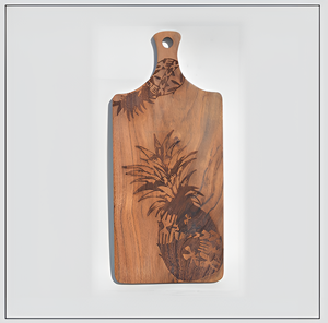 Tabla de cortar de madera de acacia con acabado personalizado de buena calidad Fabricante DE LA India Tabla de cortar de madera hecha a mano. - Product Image 4