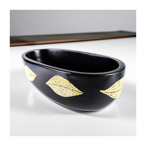 Tazón de laca tradicional hecho a mano de fábrica de Vietnam, Material Natural, uso diario, modelo artesanal LBW6024 - Product Image 1