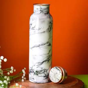 Elegant Eco-Friendly Copper Printed <b>Water</b> <b>Bottle</b> Luxury Crafts Stylish for Travel Office Decor Plastic Drinkware - Product Image 1