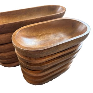 Handmade Wooden Candle Bowl Rustic Farmhouse Decor Natural Wood Candle Holder Centerpiece <b>for</b> <b>Home</b> Living Room and Table - Product Image 3