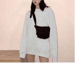 Sudaderas de peso pesado para mujer de alta calidad con logotipo impreso personalizado, jersey con hombros caídos, cuello con capucha, estilo informal, invierno y otoño - Product Image 2