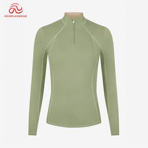 เสื้อกอล์ฟแขนยาวเสื้อขี่ม้ามีซิปเสื้อนักขี่ม้า4ทางผ้ายืด - Product Image 1