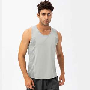 Hip Lift printemps hommes débardeur T-shirt ample respirant séchage rapide vêtements de sport en plein air course épaules Yoga hommes gilet - Product Image 3