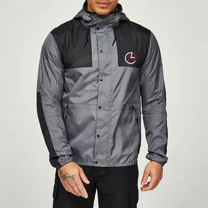 Chaqueta cortavientos transpirable para hombres con bolsillos traseros y laterales ventilados Chaqueta cortavientos para hombres empacable - Product Image 5