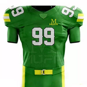 Vente chaude unisexe XL taille à manches courtes vêtements de sport de haute qualité uniforme de football américain imprimé conception jeunesse ensembles respirant - Product Image 4