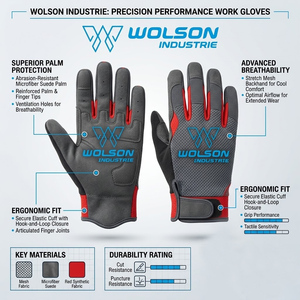 Guantes de Neopreno Premium para CrossFit con Soporte para Muñeca, Cierre con Cordones Transpirables para Levantamiento de Pesas y Entrenamiento en Gimnasio - Product Image 3
