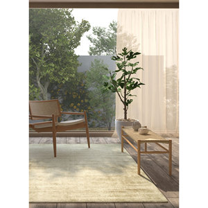 Alfombra Clásica de Viscosa Tejida a Mano, Modelo Phpv-20, 9x12, para Áreas Grandes, Color Beige Marrón Sólido, Rectangular, para Pasillo, Uso Doméstico, 10mm PP - Product Image 5