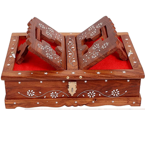 Santarms en bois Saint Coran Bible Geeta Saint Rehal Livres Titulaire en bois Rahel Titulaire Disponible à bas prix et à prix d'usine - Product Image 6