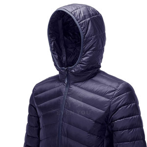 High Quality <b>Winter</b> Men's Puffer Jacket with Stand Collar and Front Logo Breathable 100% Polyester Best Selling - Product Image 3