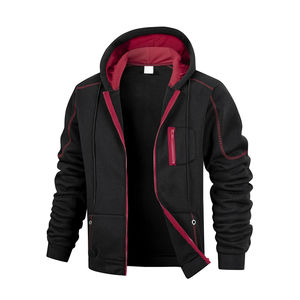 Men's Casual Sports Zipper Hoodie <b>Coat</b> Solid Color Slim Fit <b>Cardigan</b> Jacket Sports Sweatshirt Clothing - Product Image 4