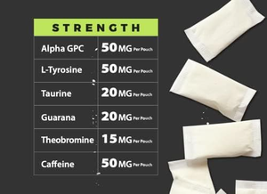 Sacchetti senza caffeina a base di caffeina Smart Nootropic Energy Focus senza nicotina - Product Image 3