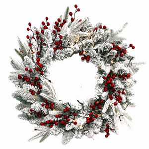 Handmade Grinalda De Natal e Garland Balls Frente Porta Janela Pendurado Ornamento Set Xmas Tree Decor para Navidad - Product Image 2