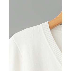 Women's Plus Size V-Neck Long Sleeve Embroidered Knit <b>Cardigan</b> Sweater - Product Image 4