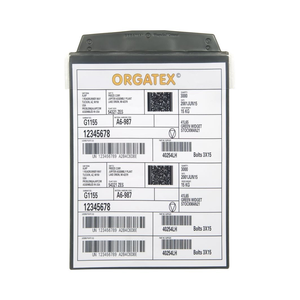 Portadocumenti con flap protettivo, da appendere, DIN A4 verticale, grigio scuro, 10 pz. / confezione. - SD019-06 - Product Image 1