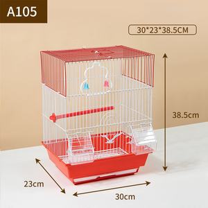 Hete Aanbieding Vogelkooien voor Kweek A105 Vogelkooi IJzerdraad Duurzaam en Hoge Kwaliteit Papegaai Kleine Villa Metaal Kijkvenster - Product Image 3