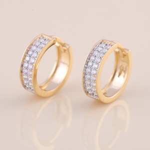 IGI Certified Lab Grown Diamond Wide Pavé <b>Hoop</b> <b>Earrings</b> Solid 925 Sterling <b>Silver</b> Chunky Huggie <b>Earrings</b> <b>for</b> <b>Women</b> - Product Image 1