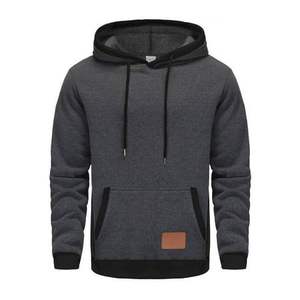 เสื้อฮู้ดสวมหัวแขนยาวของผู้ชายเสื้อฮู้ดแบบสวมหัวผ้าฝ้าย100% ออกแบบโลโก้ได้ตามต้องการ - Product Image 1