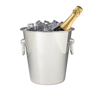 Seau à glace en métal martelé design en aluminium Bière Vin Champagne Bacs à boissons Logo personnalisé - Product Image 3