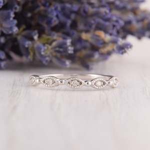 แหวนพลอยบุษราคัมสีขาวสำหรับผู้หญิงเครื่องประดับเงินสไตล์ Boho 925สเตอร์ลิงเงินแฮนด์เมดของขวัญสำหรับเธอ - Product Image 5